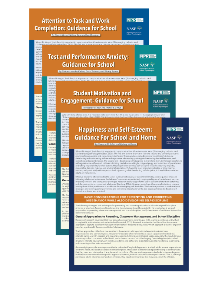 Guidance for Student Well-Being and Success Laminated Guide Set